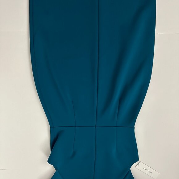 NWT CALVIN CLEIN Mid-Length Blue Dress, Size: 8 - Picture 5 of 5